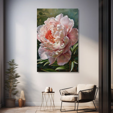 Peinture Huile Pivoine